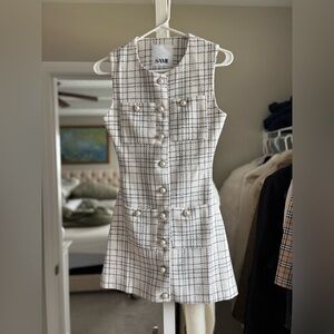 Black and White Plaid Dress